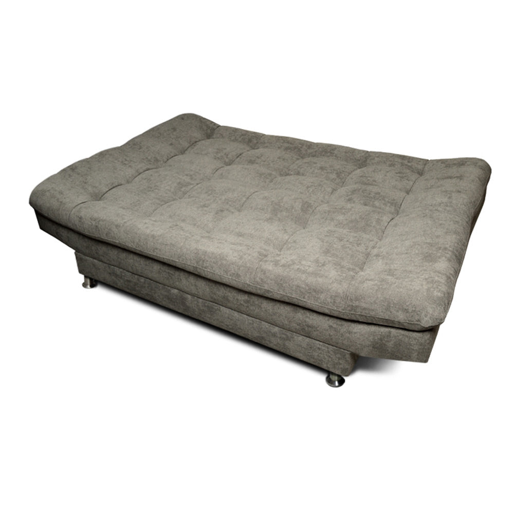 SOFÁ CAMA CARVALLO PLAIN 3 POSICIONES TELA GRIS