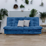 SOFÁ CAMA 5 POSICIONES AGASSI 95X185X60 TELA AZUL - INCLUYE COJINES