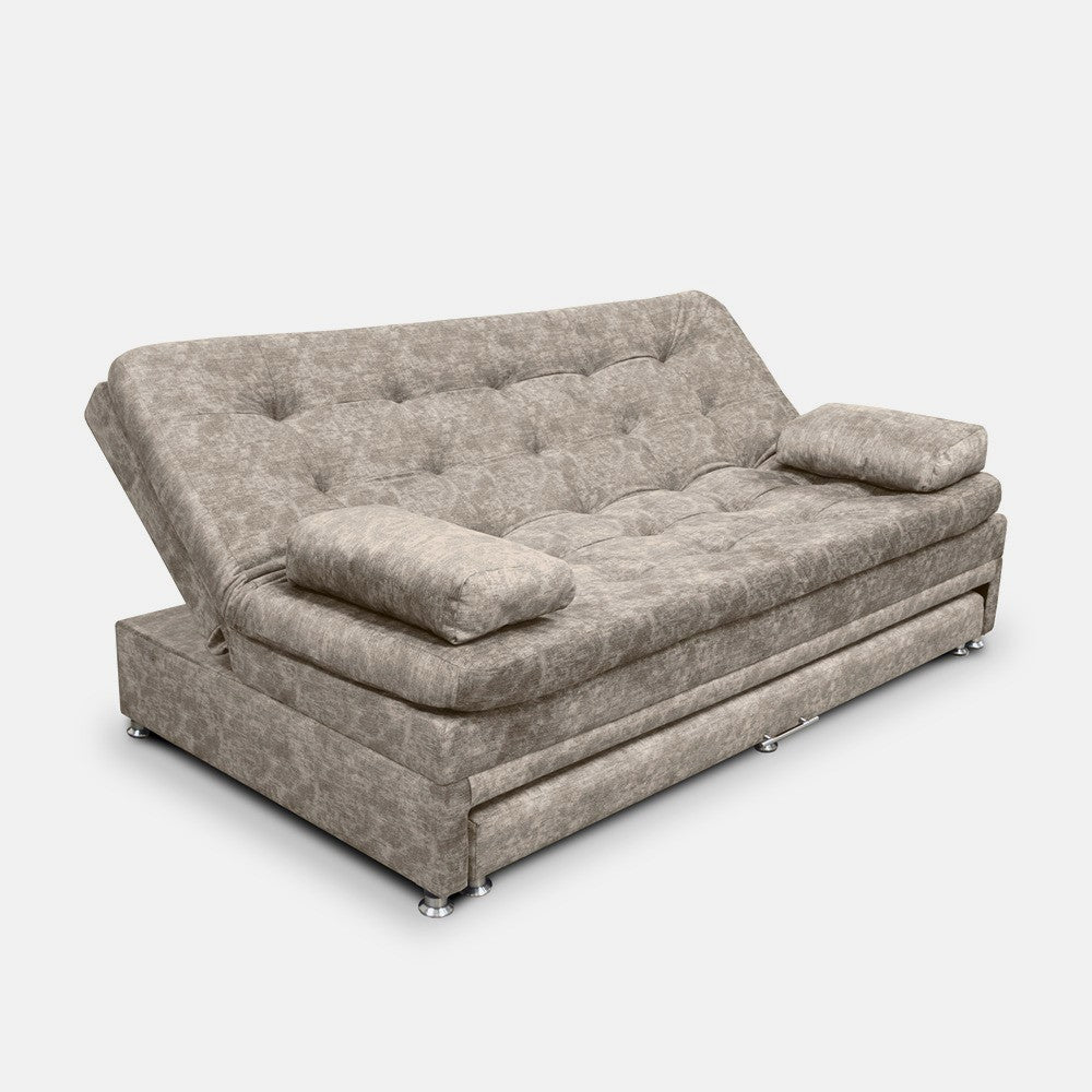 SOFÁ CAMA NIDO OLSEN 95X190X60 TELA CAMEL INCLUYE COJINES