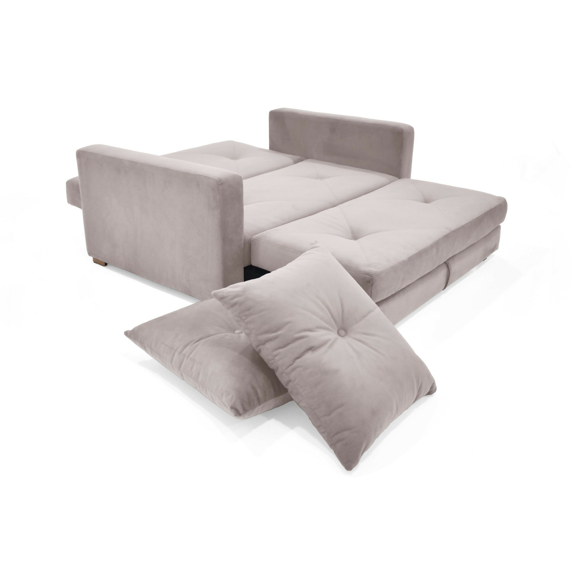 SOFA CAMA RECLINABLE TORINO 147X93X87 TELA TAUPE