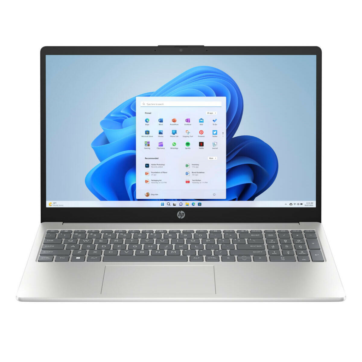 PORTATIL HP 15-FD0113 15.6" FHD I3-N305 8GB 128GB WIN 11 NATURAL SILVER