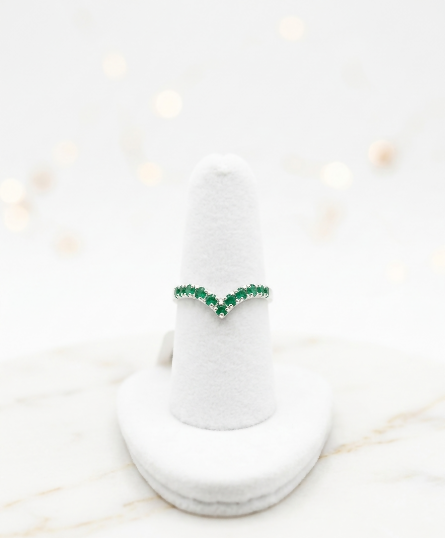ANILLO SOLANGE CIRCONES VERDES