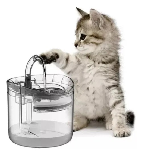 FUENTE PARA GATO BEBEDERO PARA MASCOTAS COLOR TRASPARENTE