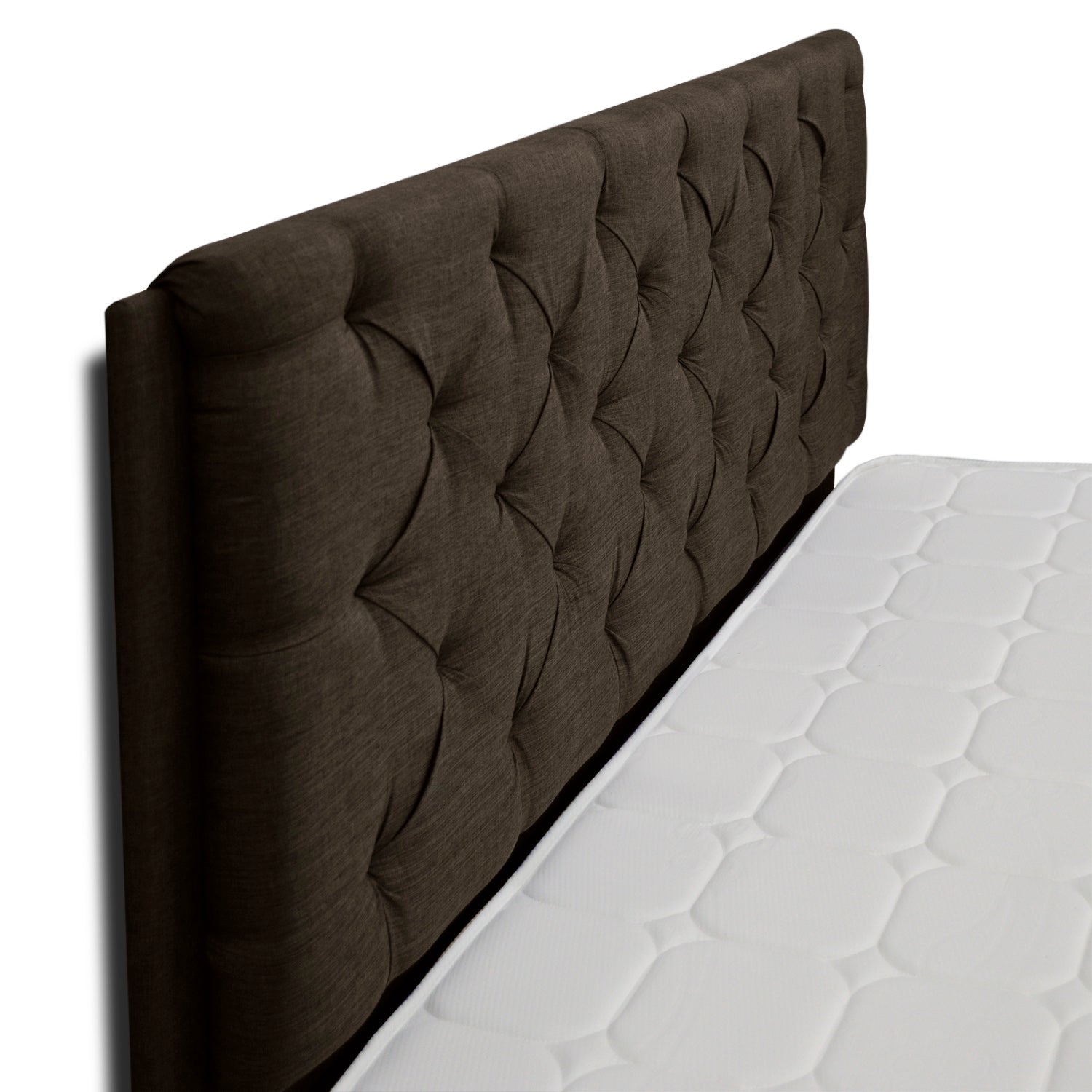CABECERO DREAMER DE PISO LINO 100X120 CAFE
