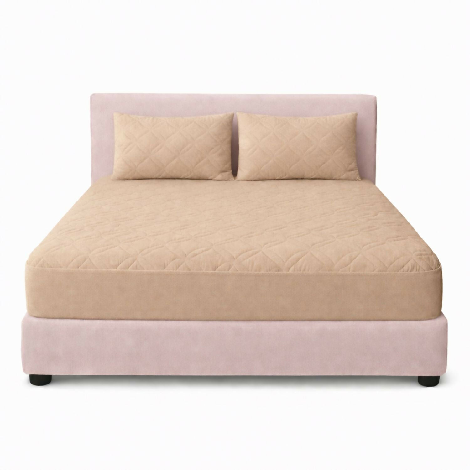 Combo protector colchon semidoble acolchado 120x190cm