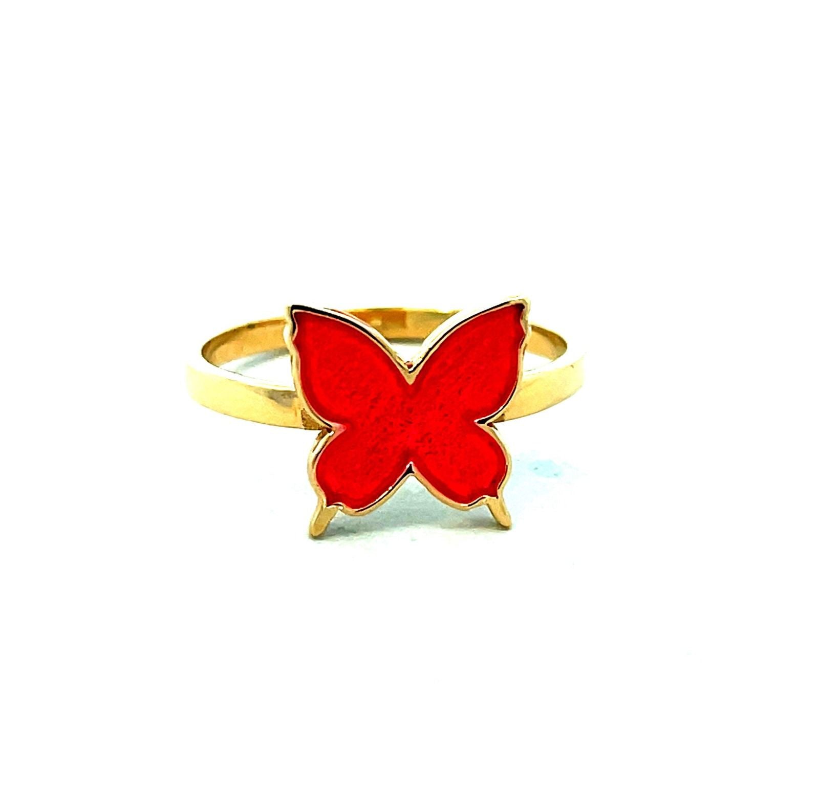 ANILLO MARIPOSA CON RESINA