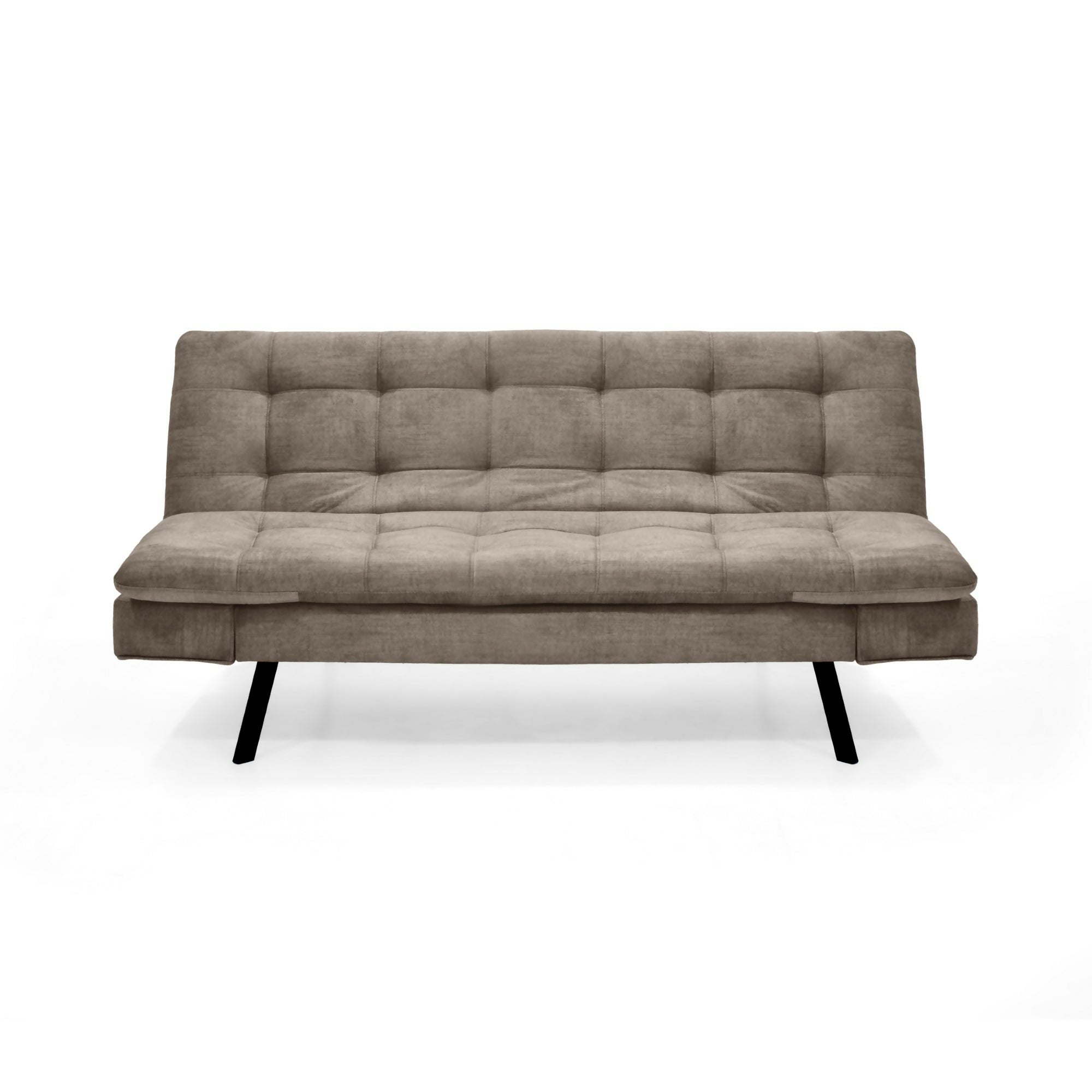 SOFA CAMA MILAN 176X90X78 RECLINABLE 3 POSICIONES TELA TAUPE